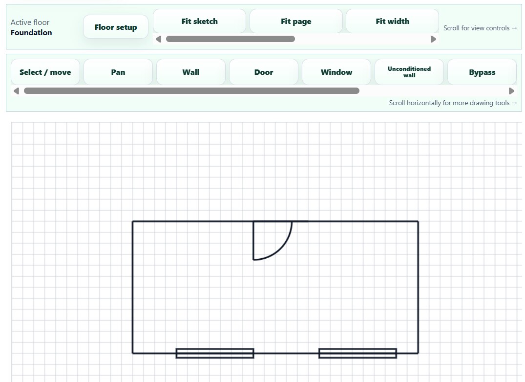 Site Sketch from a fictional demonstration Job